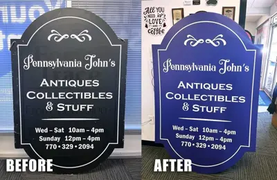 Assorted Signage Photo